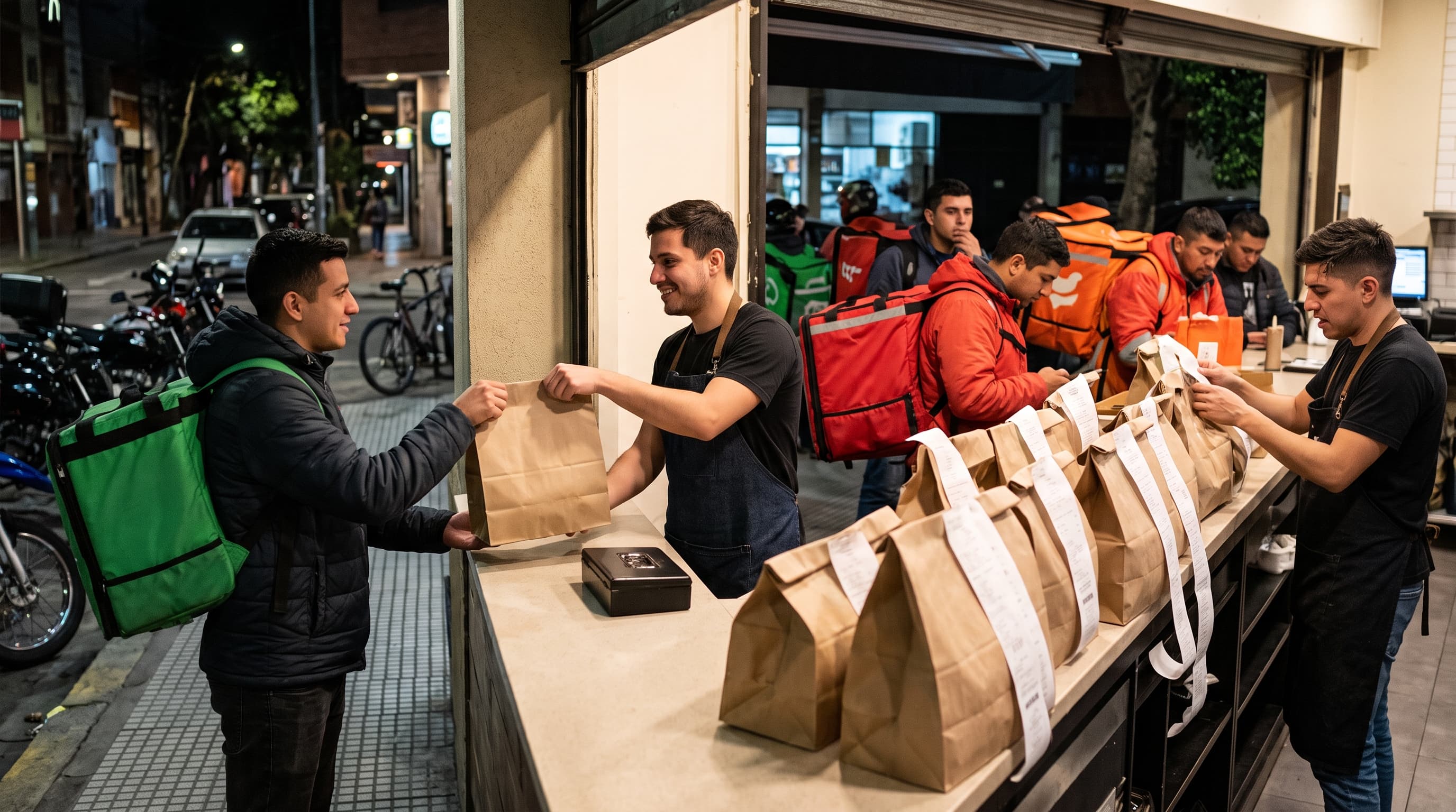 Comparativa entre comisiones de apps de delivery tradicionales y pedidos directos por WhatsApp